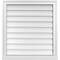 Ekena Millwork Vertical Surface Mount PVC Gable Vent w/ 2"W x 2"H , Brickmould Sill Frame, 26"W x 28"H GVPVE26X2803SN - alternate 1